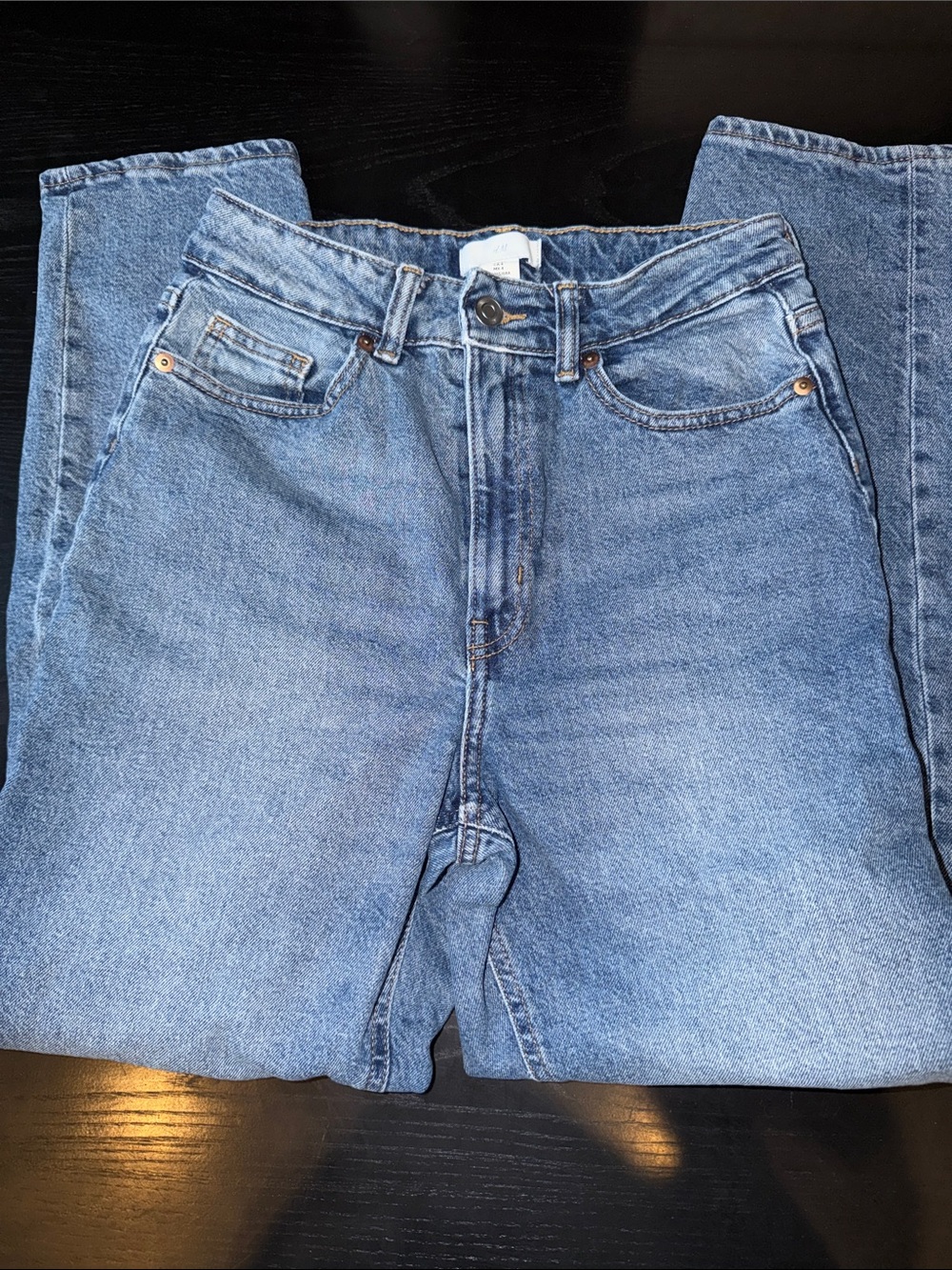 H&M Light Blue Straight Leg Jeans